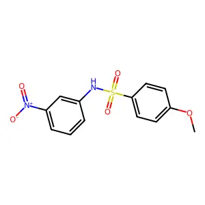 4-methoxy-N-(3-nitrophenyl)benzenesulfonamide structure