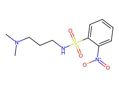 N-[3-(dimethylamino)propyl]-2-nitrobenzenesulfonamide structure