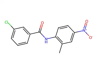 3-chloro-N-(2-methyl-4-nitrophenyl)benzamide structure