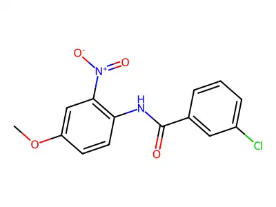 3-chloro-N-(4-methoxy-2-nitrophenyl)benzamide structure