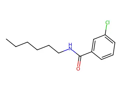 3-chloro-N-hexylbenzamide structure