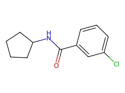 3-chloro-N-cyclopentylbenzamide structure