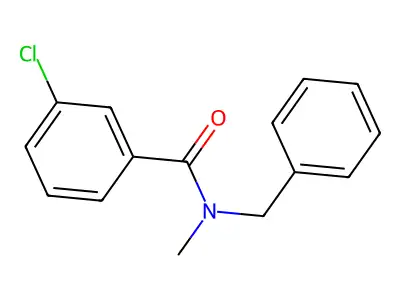 N-benzyl-3-chloro-N-methylbenzamide structure