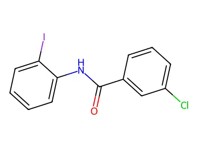 3-Chloro-N-(2-iodophenyl)benzamide structure