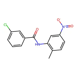 3-chloro-N-(2-methyl-5-nitrophenyl)benzamide structure