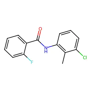N-(3-chloro-2-methylphenyl)-2-fluorobenzamide structure