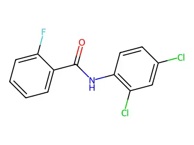 N-(2,4-dichlorophenyl)-2-fluorobenzamide structure