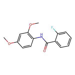 N-(2,4-Dimethoxyphenyl)-2-fluorobenzamide structure