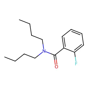 N,N-dibutyl-2-fluorobenzamide structure