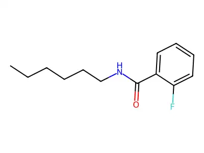 2-fluoro-N-hexylbenzamide structure