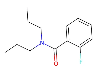 2-fluoro-N,N-dipropylbenzamide structure