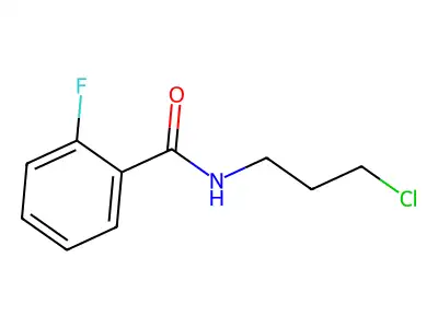 N-(3-chloropropyl)-2-fluorobenzamide structure