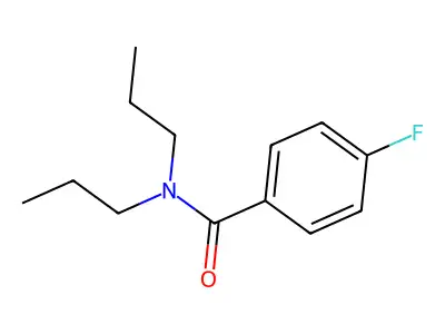 4-fluoro-N,N-dipropylbenzamide structure