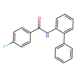 N-(biphenyl-2-yl)-4-fluorobenzamide structure