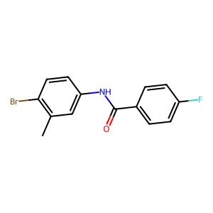 N-(4-bromo-3-methylphenyl)-4-fluorobenzamide structure