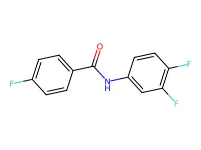 N-(3,4-difluorophenyl)-4-fluorobenzamide structure