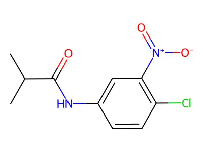 N-(4-chloro-3-nitrophenyl)-2-methylpropanamide structure
