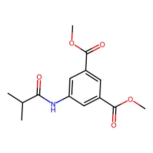 Dimethyl 5-(isobutyrylamino)isophthalate structure