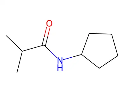 N-cyclopentyl-2-methylpropanamide structure