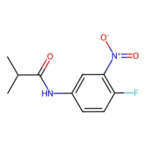N-(4-fluoro-3-nitrophenyl)-2-methylpropanamide structure