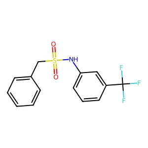 1-phenyl-N-[3-(trifluoromethyl)phenyl]methanesulfonamide structure