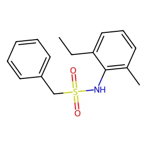 N-(2-ethyl-6-methylphenyl)-1-phenylmethanesulfonamide structure