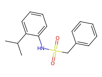 1-phenyl-N-(2-propan-2-ylphenyl)methanesulfonamide structure
