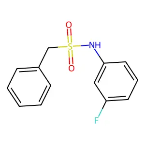 N-(3-fluorophenyl)-1-phenylmethanesulfonamide structure
