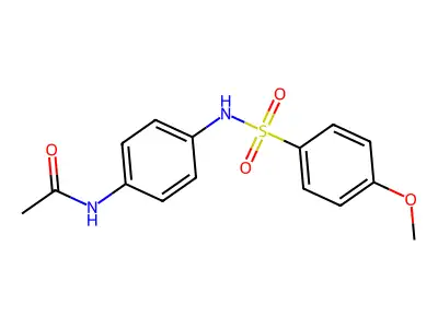 N-(4-{[(4-methoxyphenyl)sulfonyl]amino}phenyl)acetamide structure