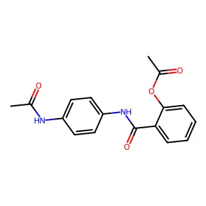 2-((4-Acetamidophenyl)carbamoyl)phenyl acetate structure