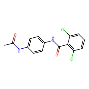 N-[4-(acetylamino)phenyl]-2,6-dichlorobenzamide structure