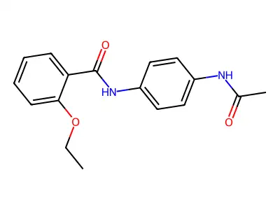 N-[4-(acetylamino)phenyl]-2-ethoxybenzamide structure