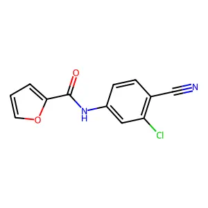 N-(3-chloro-4-cyanophenyl)furan-2-carboxamide structure