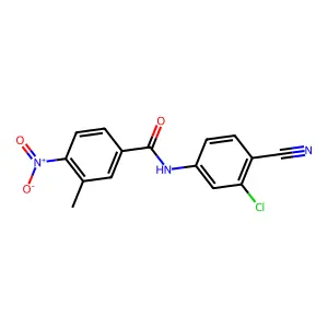 N-(3-chloro-4-cyanophenyl)-3-methyl-4-nitrobenzamide structure