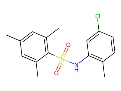 N-(5-chloro-2-methylphenyl)-2,4,6-trimethylbenzenesulfonamide structure