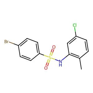 4-bromo-N-(5-chloro-2-methylphenyl)benzenesulfonamide structure