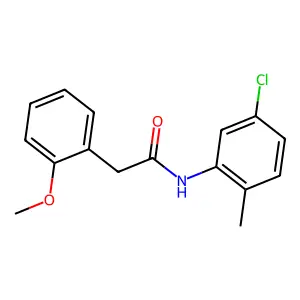 N-(5-chloro-2-methylphenyl)-2-(2-methoxyphenyl)acetamide structure
