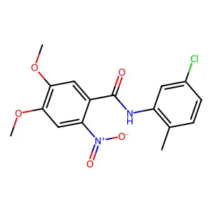 N-(5-chloro-2-methylphenyl)-4,5-dimethoxy-2-nitrobenzamide structure