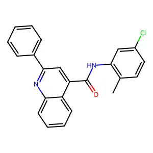 N-(5-chloro-2-methylphenyl)-2-phenylquinoline-4-carboxamide structure