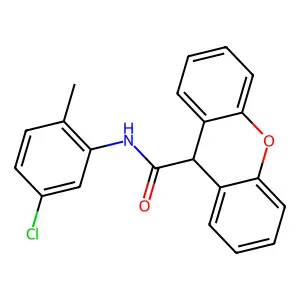 N-(5-chloro-2-methylphenyl)-9H-xanthene-9-carboxamide structure