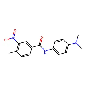 N-[4-(dimethylamino)phenyl]-4-methyl-3-nitrobenzamide structure