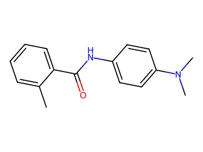 N-[4-(dimethylamino)phenyl]-2-methylbenzamide structure