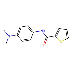 N-(4-(dimethylamino)phenyl)thiophene-2-carboxamide structure