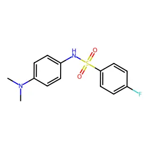 N-[4-(dimethylamino)phenyl]-4-fluorobenzenesulfonamide structure