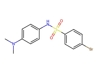 4-bromo-N-[4-(dimethylamino)phenyl]benzenesulphonamide structure