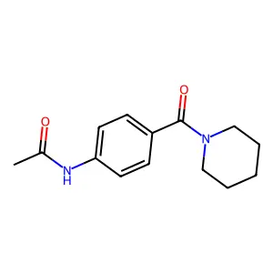 N-[4-(piperidine-1-carbonyl)phenyl]acetamide structure