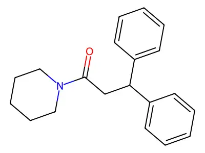 3,3-Diphenyl-1-piperidin-1-ylpropan-1-one structure