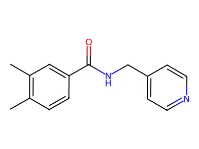 3,4-dimethyl-N-(pyridin-4-ylmethyl)benzamide structure