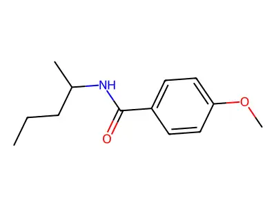 4-methoxy-N-(1-methylbutyl)benzamide structure
