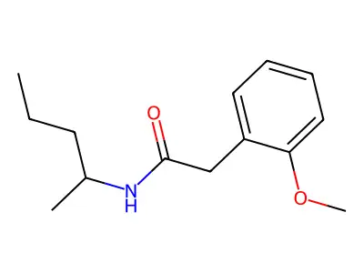 2-(2-methoxyphenyl)-N-(pentan-2-yl)acetamide structure